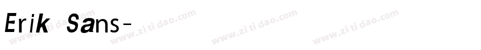 Erik Sans字体转换